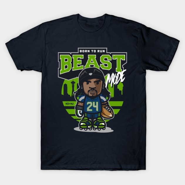 BeastMode: Born To Run T-Shirt by KDNJ